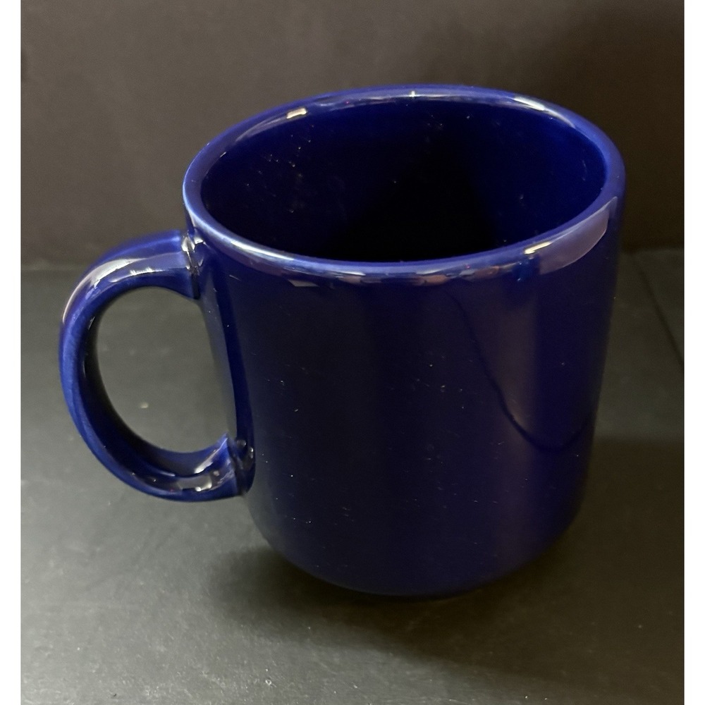 Vintage Disneyland Gold Logo Navy Coffee Mug - Made in Spain - Picture 2 of 3